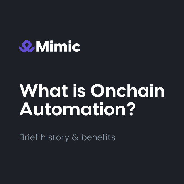 What is Onchain Automation?